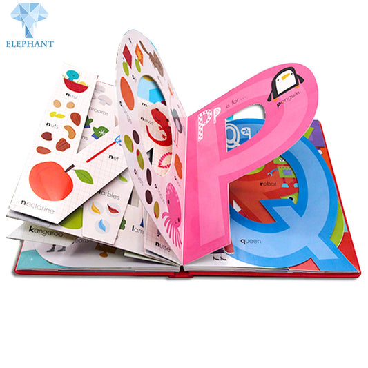 Custom Eco-friendly Ink Printing Children Baby Leaning English Alphabet Board Books for Kids