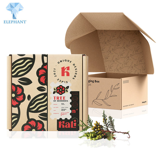 Luxury Give Away Kraft Paper Cosmetic Alcohol Seed Products Gift Folding Small Mailer Box