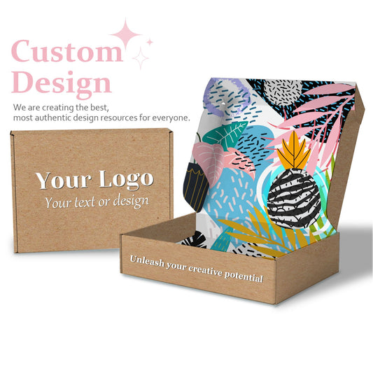 Custom Logo Printed Small Business Recycled Flat pack Corrugated Folding Kraft Paper Mailer Shipping Mailing Box Mailers