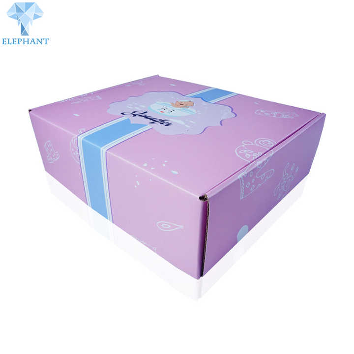 Custom Folding Cardboard Printed Girl Boy Baby Product Care Gift Box