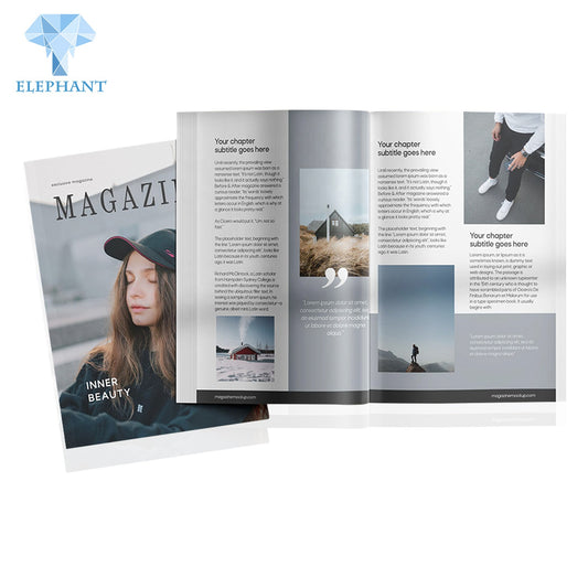 Customization Printing Soft Cover Full Color Adult Gym Coffee Table Cooking Food Cook Fashion Design Magazine Coloring Book