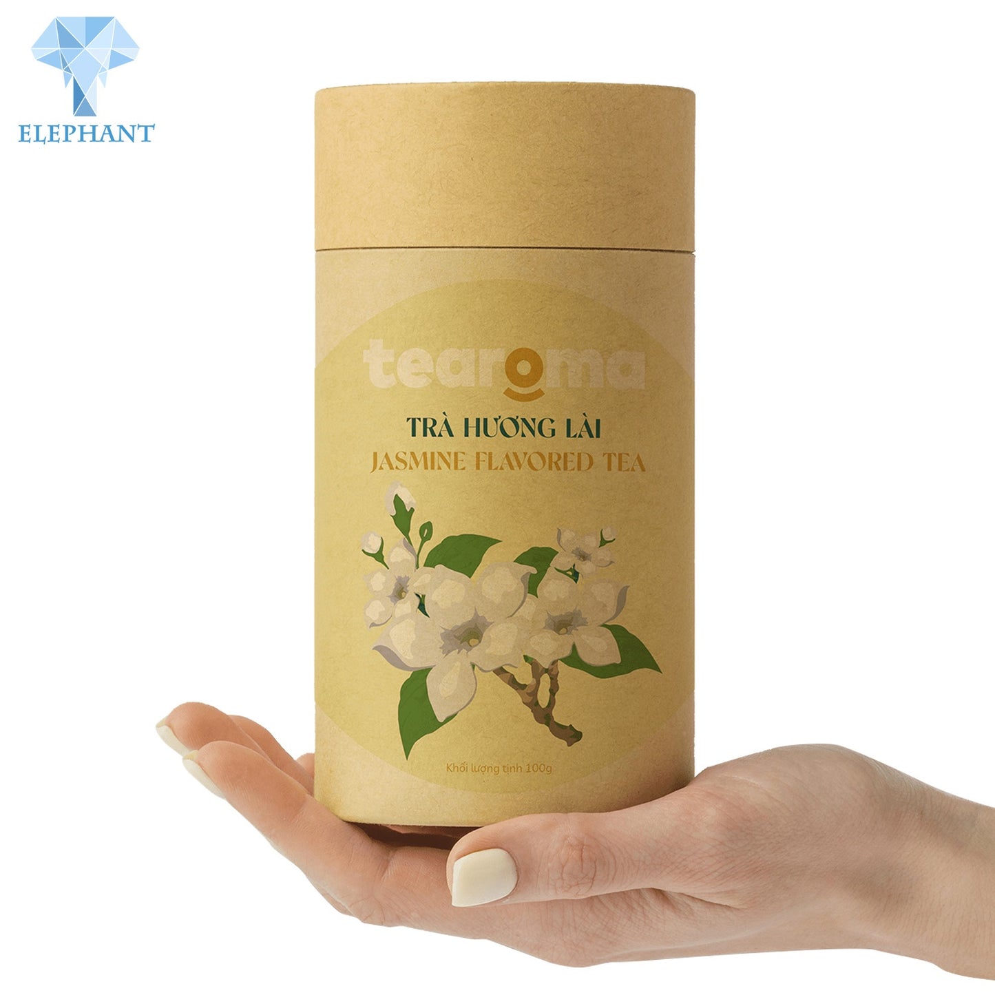 Custom Cylinder Empty Tea Bags Paper Packaging Sample Box Kraft Round Tube Green Tea Gift Box