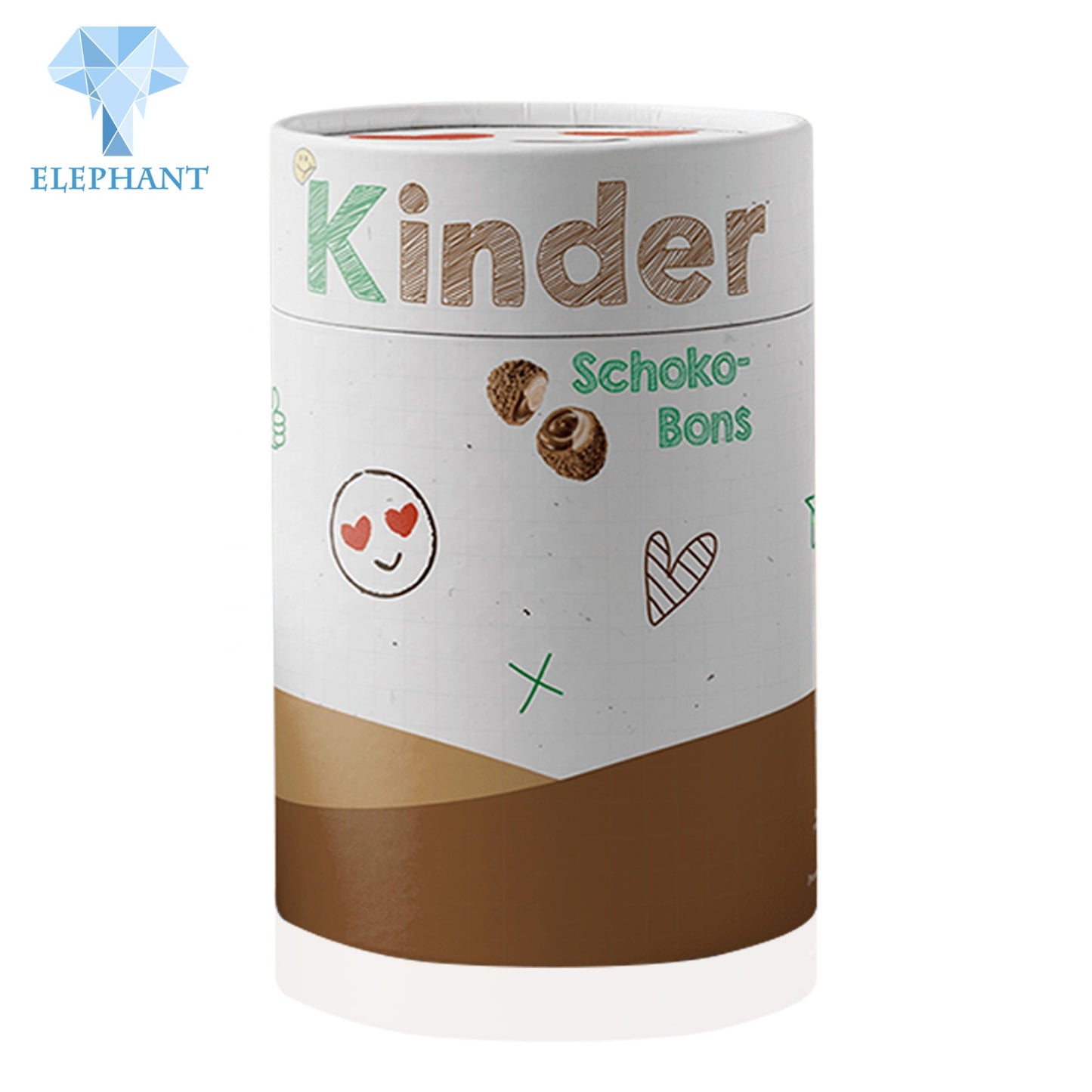 Custom Small Paper Tin Round Tube Tea Cans Food Grade Cardboard White Coffee Tea Box Packaging