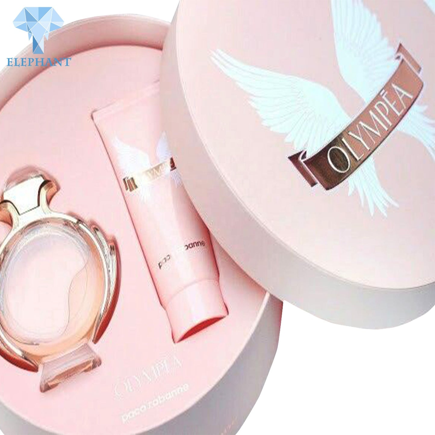 Custom Birthday Wedding Suprising Paper Bridesmaid Pink Round Luxury Perfume Gift Box