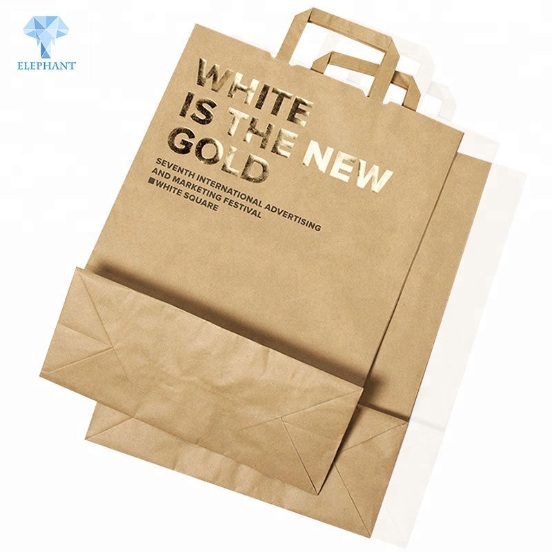 China pantone color printed coffee backpack kraft paper bag