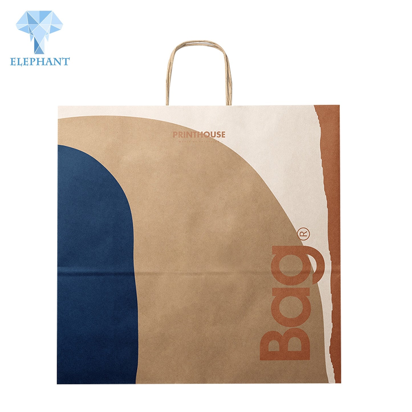 Custom logo Size Package Paper Handle Kraft Paper Shopping Bag Paper Bag