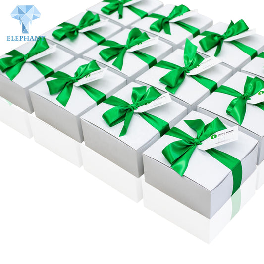 Custom Logo White Card Paper Vacuum Cup Wedding Invitation Box