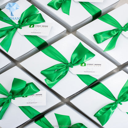 Custom Logo White Card Paper Vacuum Cup Wedding Invitation Box