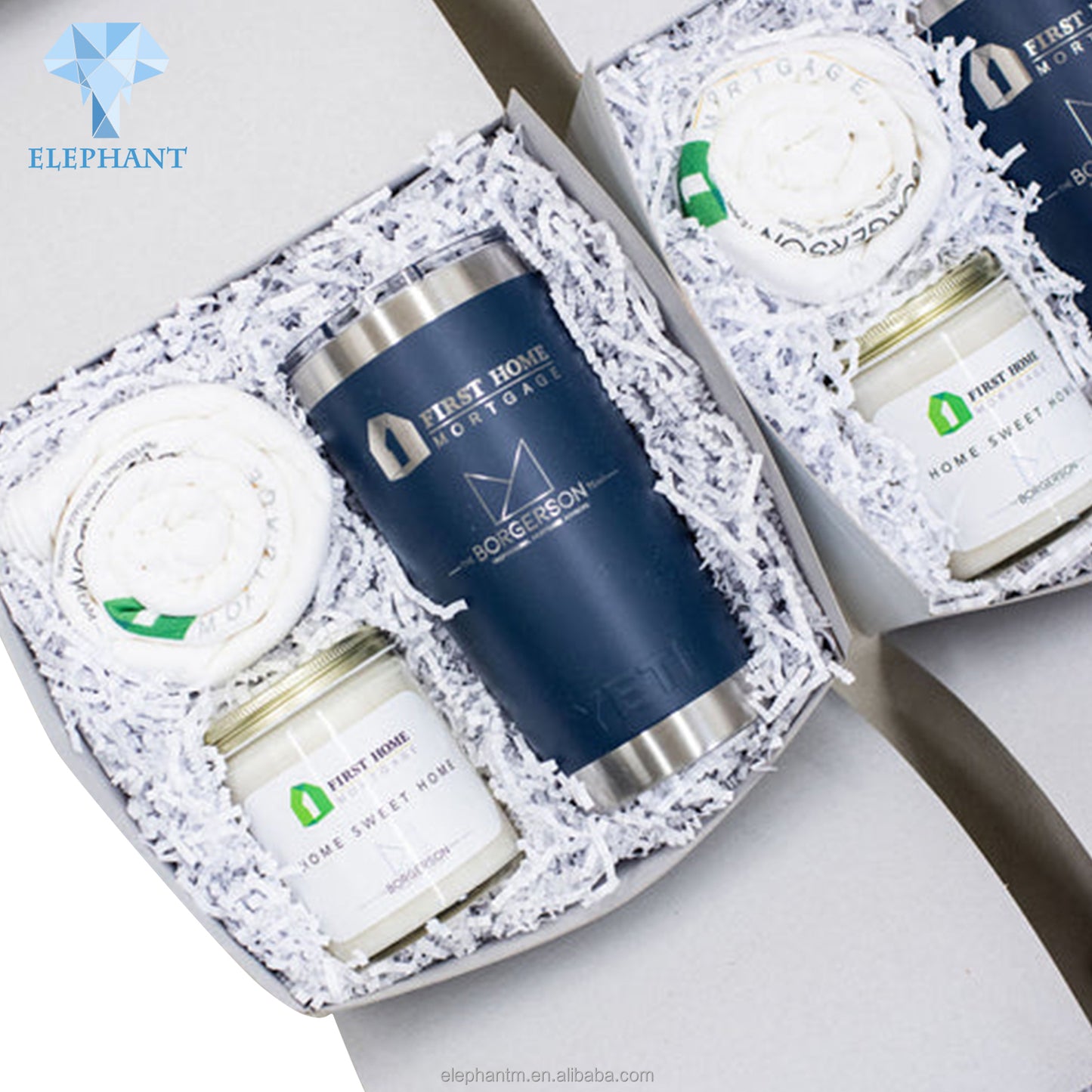 Custom Logo White Card Paper Vacuum Cup Wedding Invitation Box