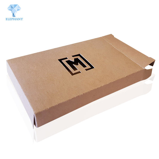 Custom Large Brown Diecut Flat Pack Kraft Paper Knife Packaging Box