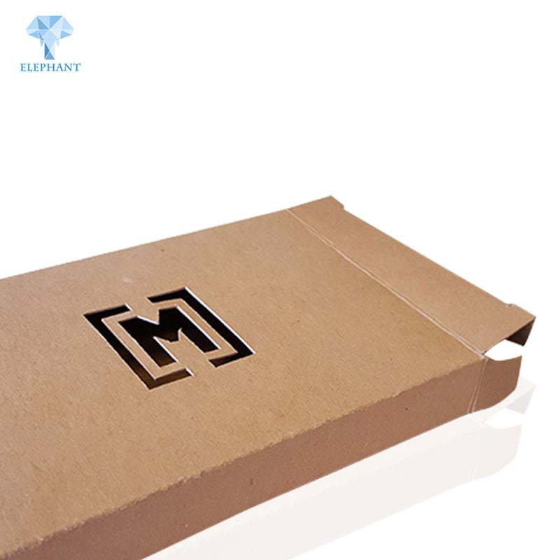 Custom Large Brown Diecut Flat Pack Kraft Paper Knife Packaging Box