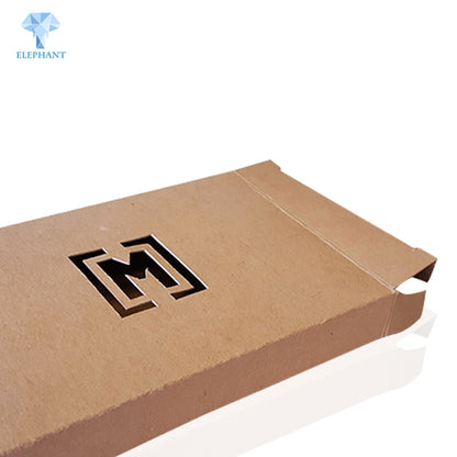 Custom Large Brown Diecut Flat Pack Kraft Paper Knife Packaging Box