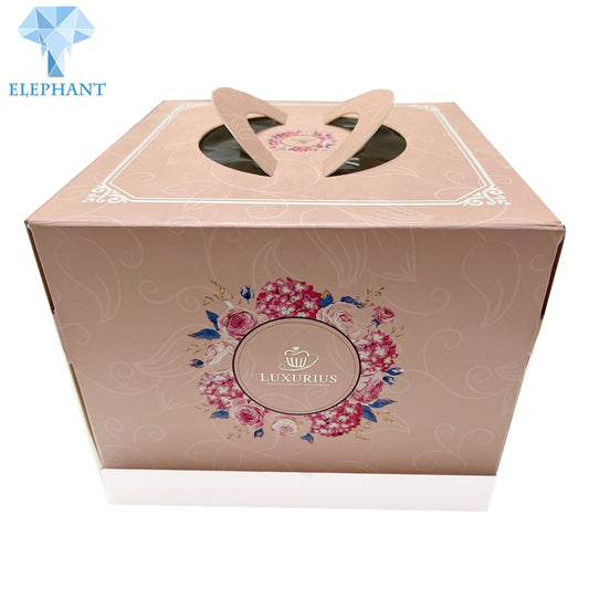 Custom Logo Eco Friendly Best Price Collapsible Paper Birthday Cake Boxes