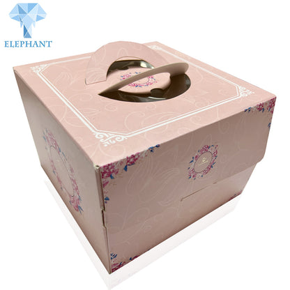 Custom Logo Eco Friendly Best Price Collapsible Paper Birthday Cake Boxes