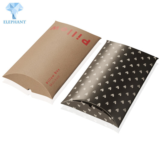 Small Paper Luxury Custom Pillow Box Packaging For Gift Biodegradable Pillow Box