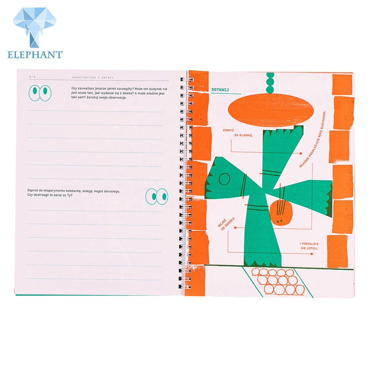 Custom Screw Environmental Certified 100% Recyclable A5 A6 B5 a4 Drawing Writing Diary Exercise Note Book