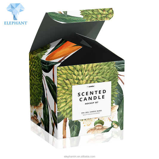 Custom Printed Color Luxury Gift Delicate Appearance Packaging Paper Candle Box