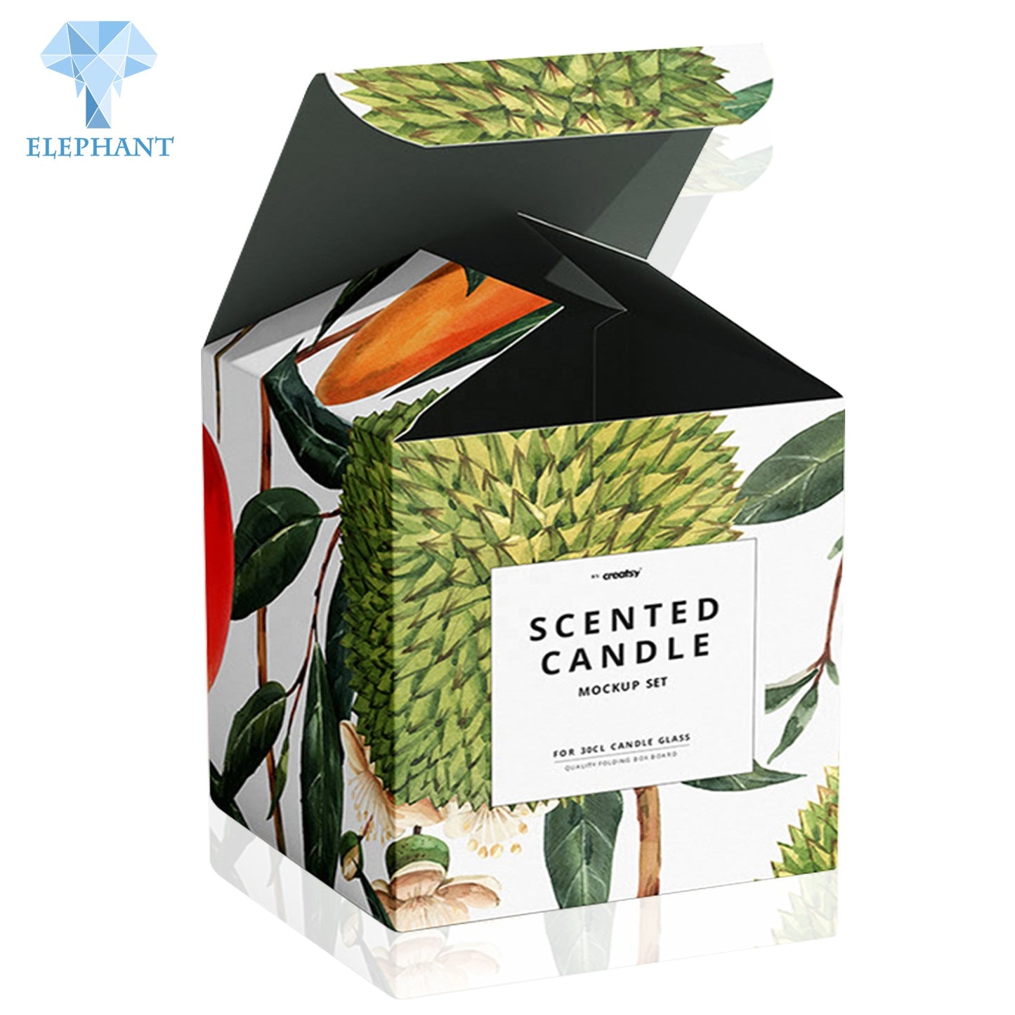 Custom Printed Color Luxury Gift Delicate Appearance Packaging Paper Candle Box