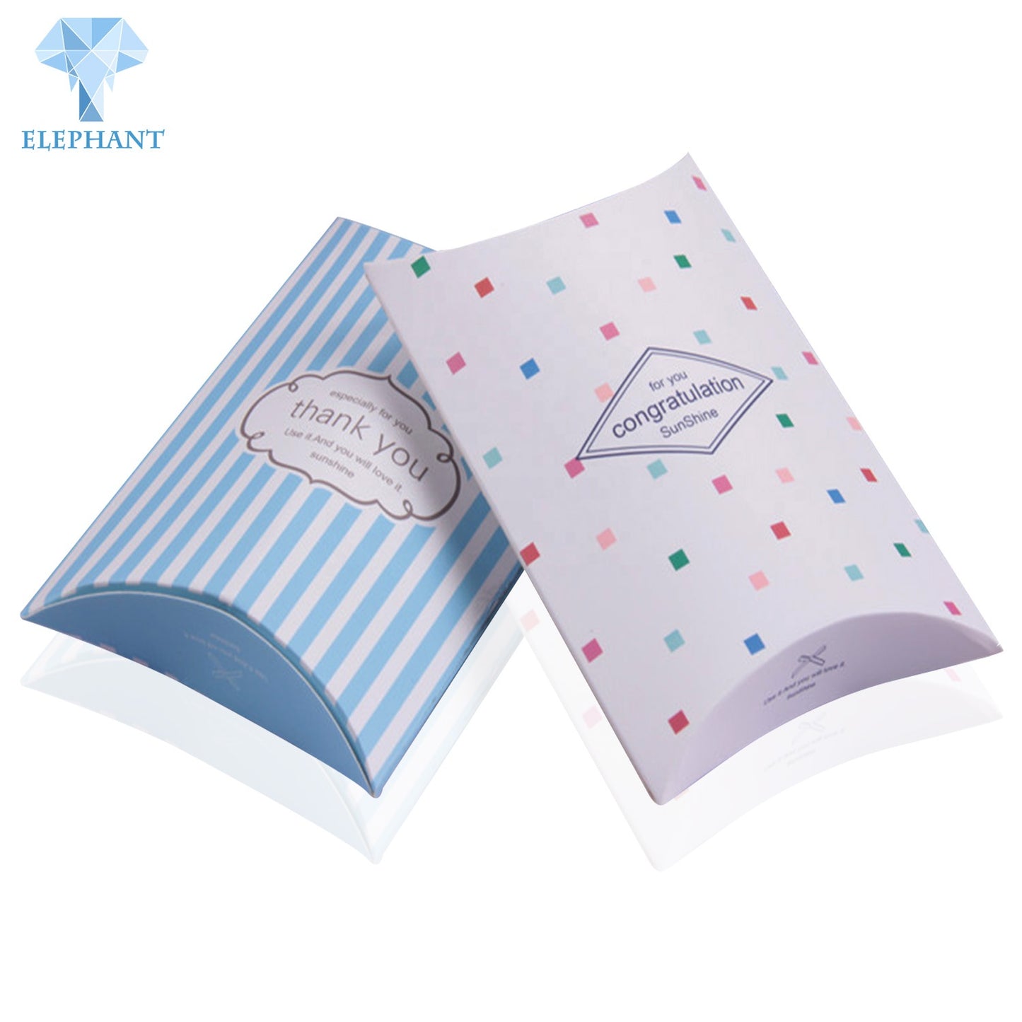 Small Paper Wholesale Price Custom Medium Rose Pillow Box With Handles Pillow Box