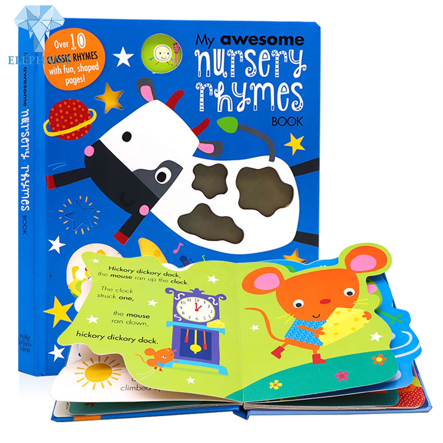 Wholesale Oem Hardcover Book Printing Children Colouring Interactive Cartoon Dinosaur Sound Book