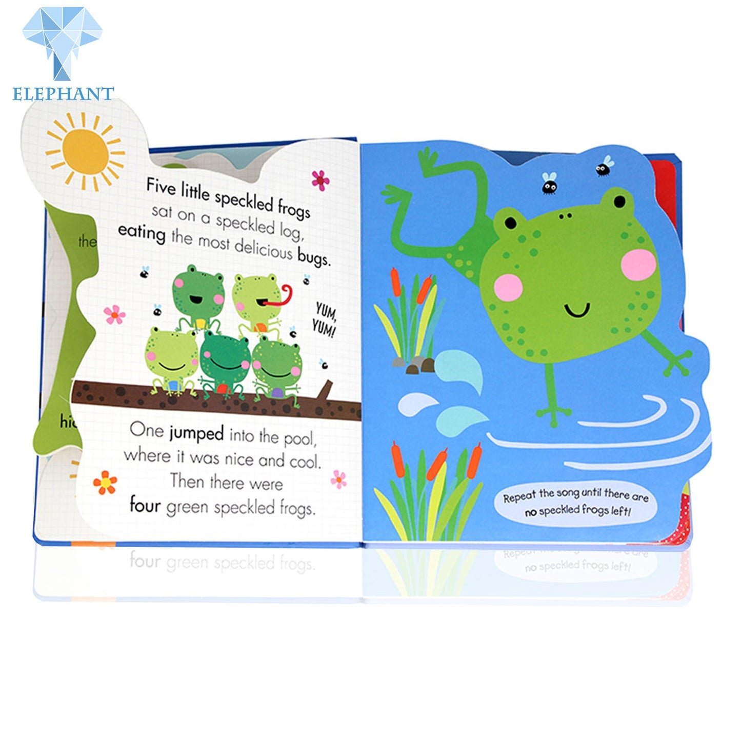 Wholesale Oem Hardcover Book Printing Children Colouring Interactive Cartoon Dinosaur Sound Book