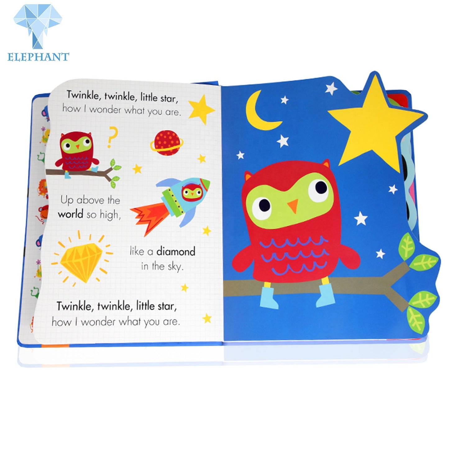 Wholesale Oem Hardcover Book Printing Children Colouring Interactive Cartoon Dinosaur Sound Book