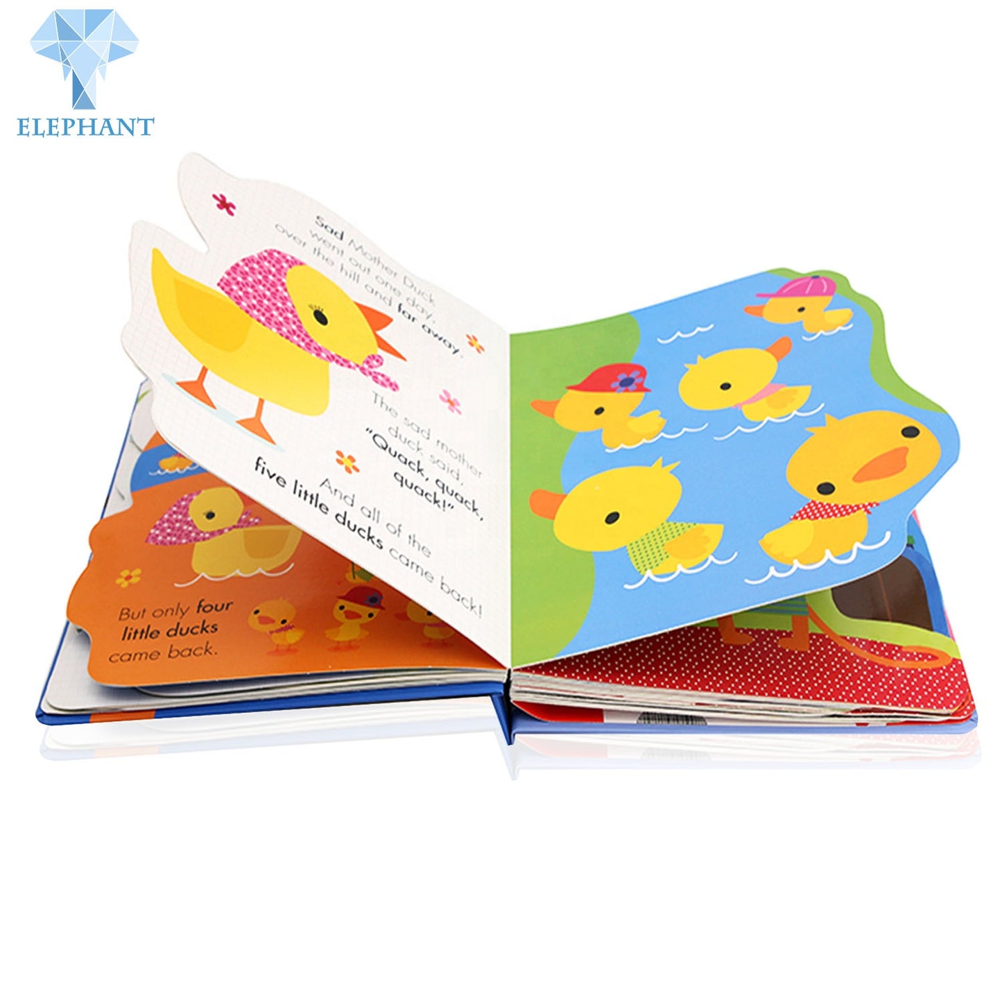 Wholesale Oem Hardcover Book Printing Children Colouring Interactive Cartoon Dinosaur Sound Book