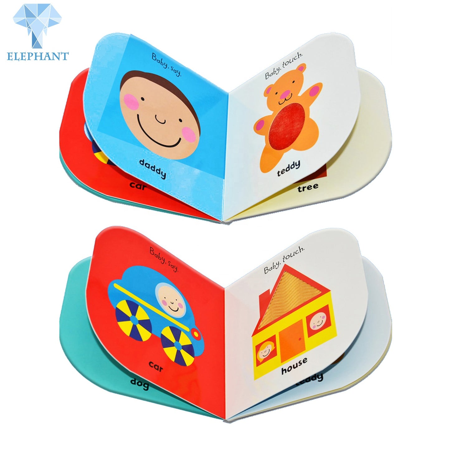 Custom Printing For Kids Board Books High Quality Eco Friendly Babies Cardboard Story Books