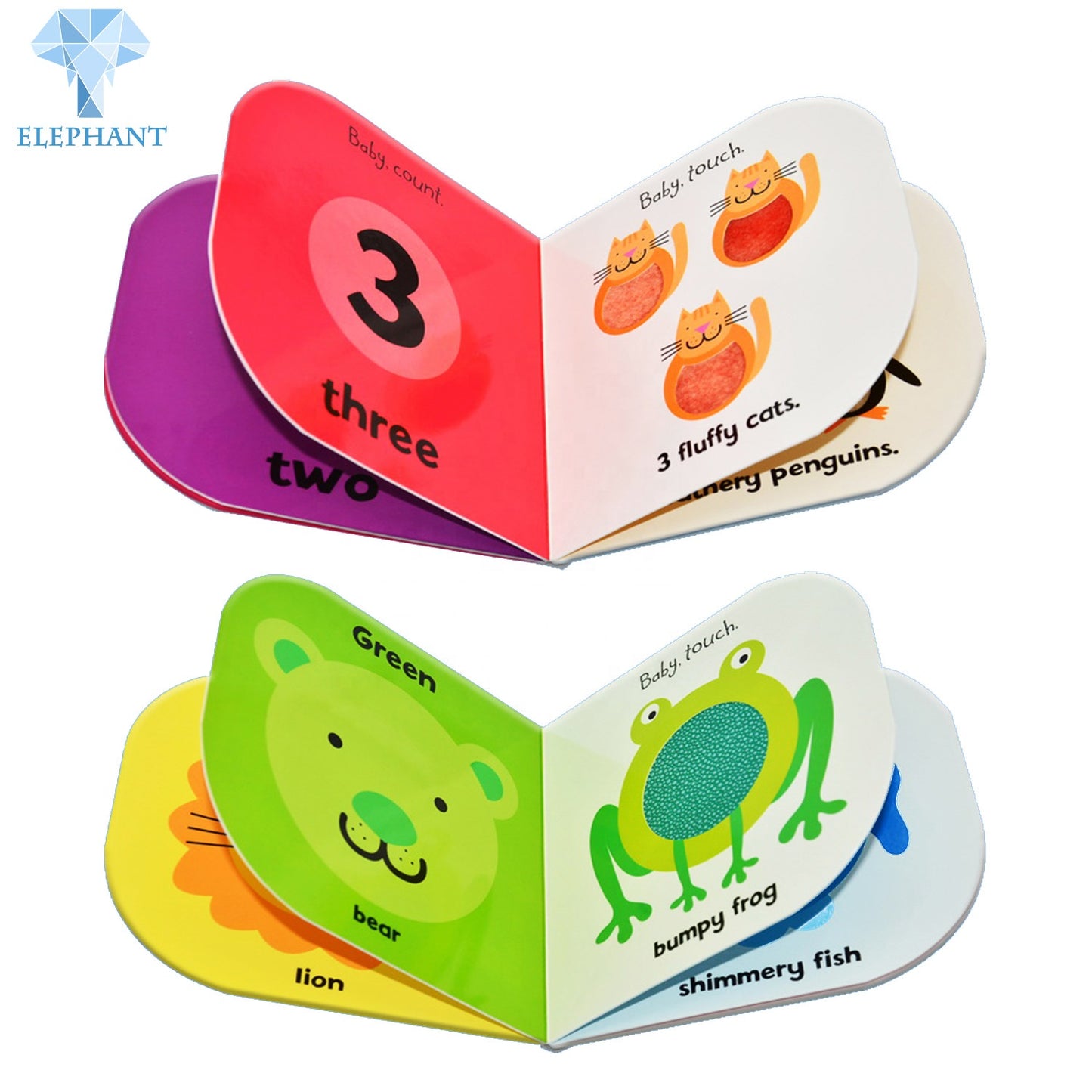 Custom Printing For Kids Board Books High Quality Eco Friendly Babies Cardboard Story Books