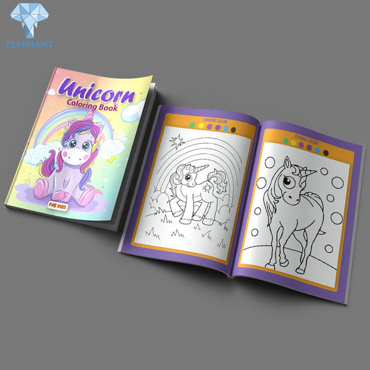 Printing Children Unicorn Mandala Scratch Doodle Arts Magic Craft Water Painting Drawing Coloring Book With Stickers